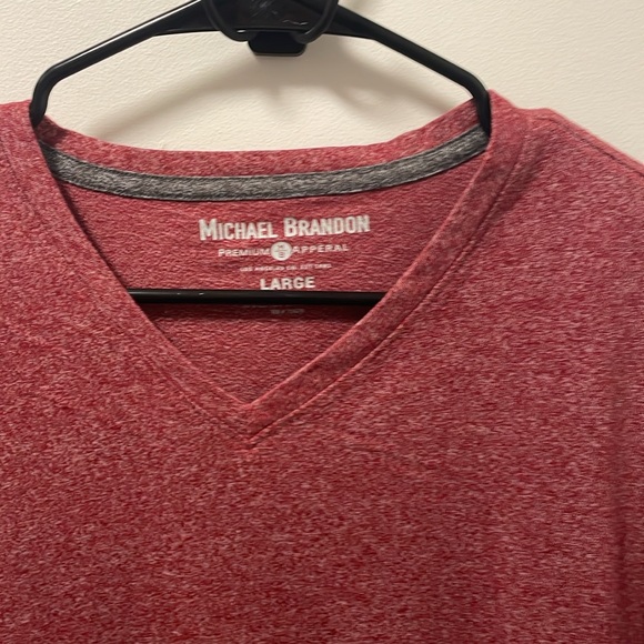 Michael Brandon Premium Apparel Casual short-sleeved V Neck T Shirt - Picture 2 of 3